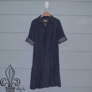 ⚜Sharagano Chambray denim dress⚜